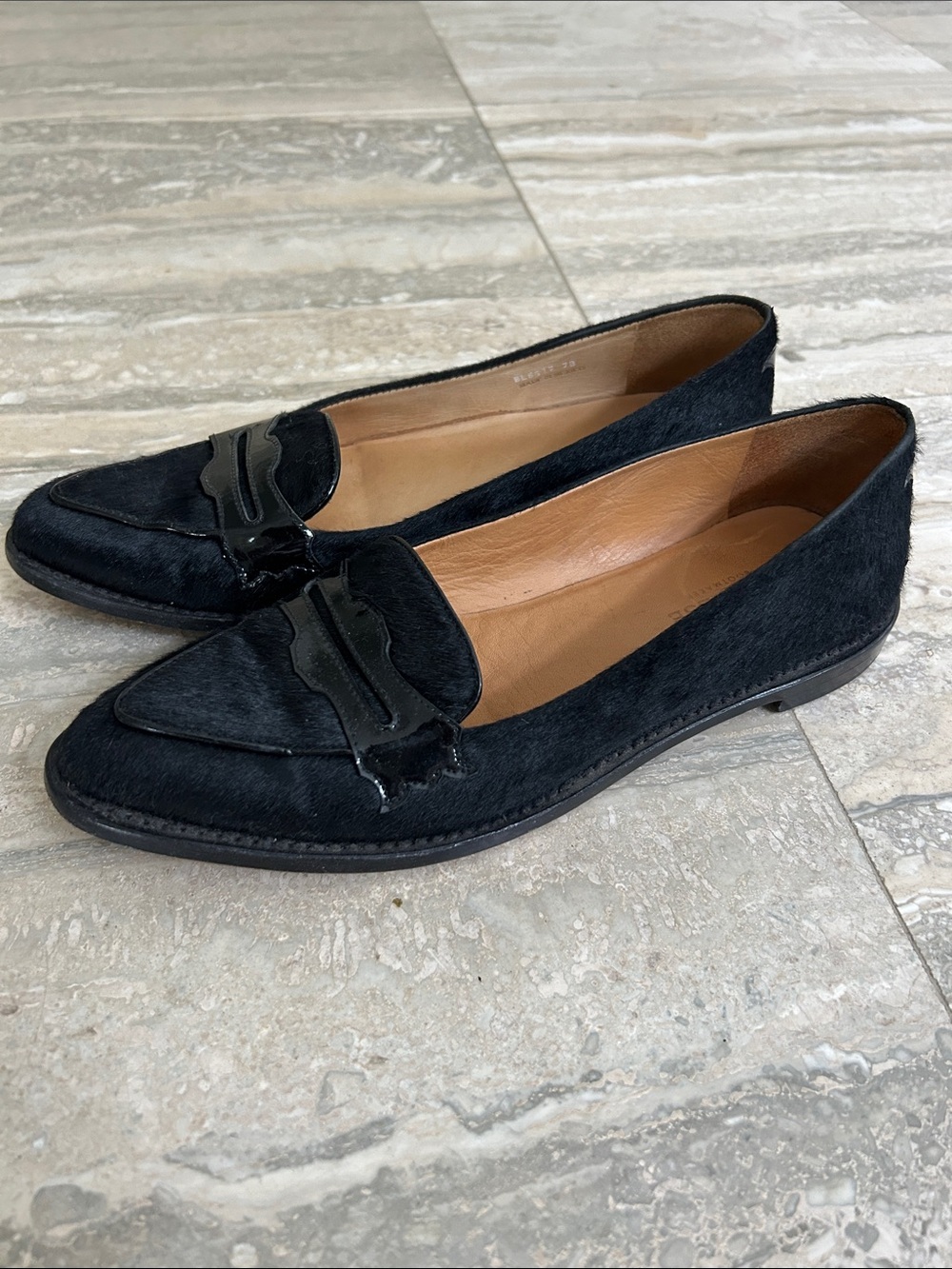 Lucchese Black Women's Loafers Flats size 7